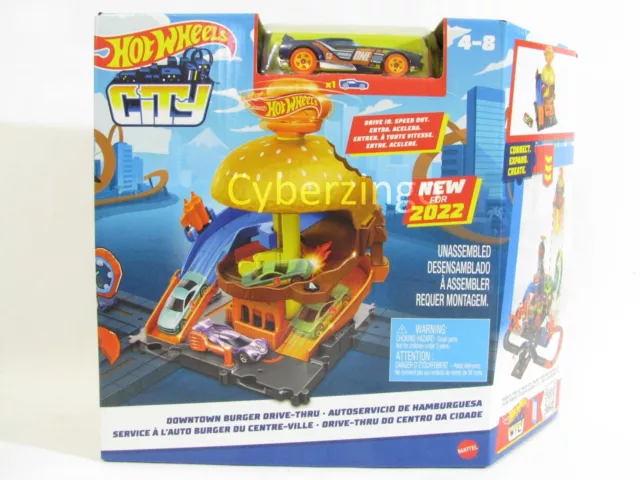 Mattel - Hot Wheels City Downtown Burger Drive-Thru 2022