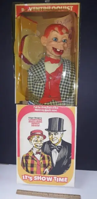 Ventriloquist Puppet Doll Mortimer Juro Novelty 1968 Rare Box Vintage Dummy