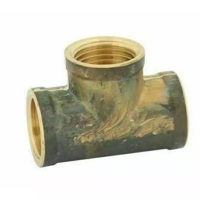 Hose Factory Brass Female 90o Tee Cast Air Water Fitting BSP