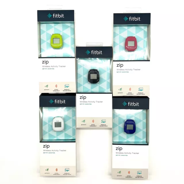 Fitbit Zip Wireless Activity Tracker Blue/ Black /Red/ Green/White New Genuine