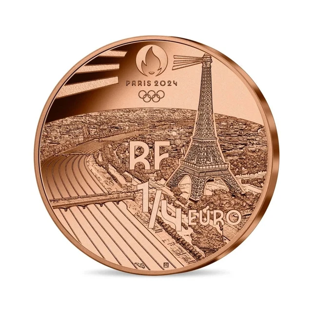 2024 PARIS PARALYMPIC Games €1/4 Mint Sports Para Athletics JO 22.20