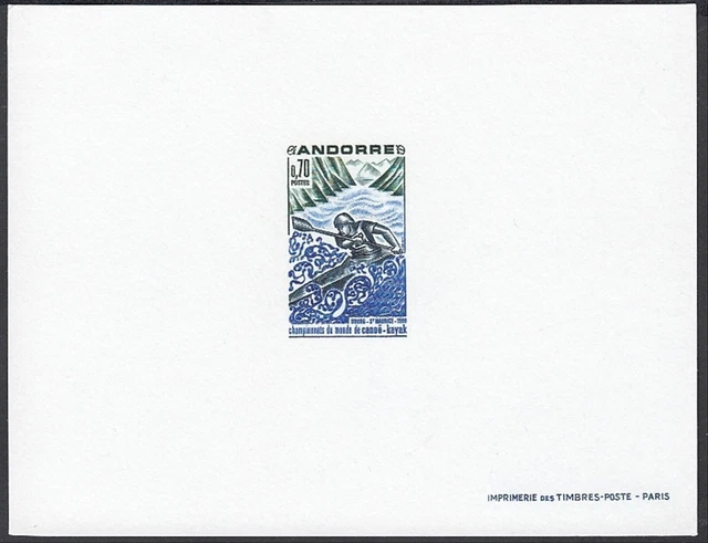 Andorra 1969- French Andorra- MNH stamp on luxe sheet. Mi Nr.: 216.(EB) MV-13613