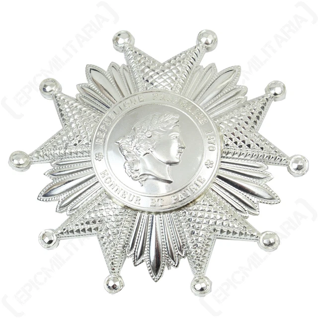 FRENCH LEGION OF HONOR Medal Silver Award Grand Officer Breast Insignia 