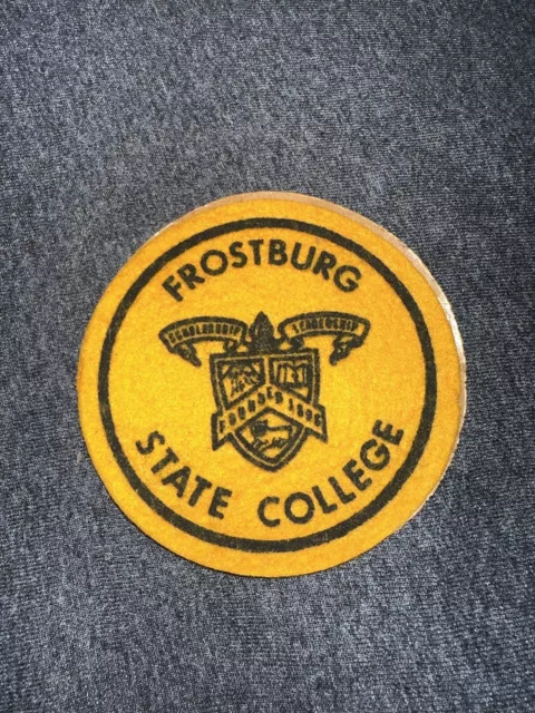 Frostburg State College Vintage Shoulder Patch from collection