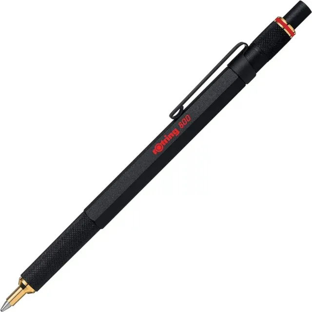 Rotring 800  Retractable Ballpoint Pen Black & Gold New In Box