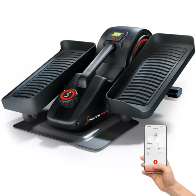 Sportstech DFX70 Mini Heimtrainer Stepper Fitness-Gerät Ausdauertraining mit App