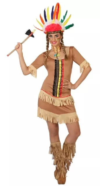 DEGUISEMENT FEMME INDIENNE marron M L 40 42 Dessin Anime Indien NEUF Pas cher EUR 15 99 PicClick FR