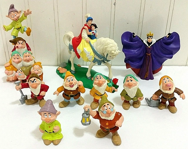 VINTAGE DISNEY SNOW WHITE & THE SEVEN DWARFS Applause PVC Figures Lot ...