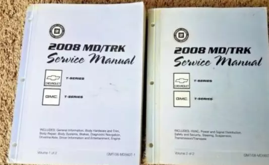 2008 Chevy GMC T-Series T Truck Service Shop Repair Workshop Manual SET OEM