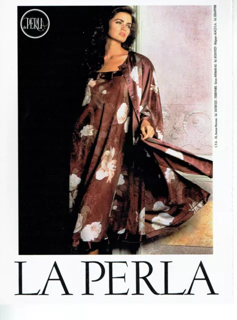 publicité Advertising 0323 1990   Lingerie de nuit La Perla  sous vetements