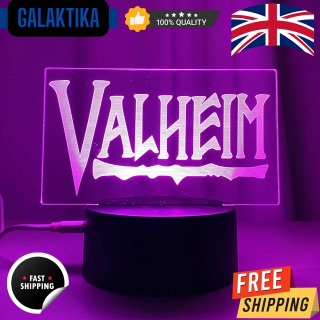 3D VALHEIM LAMP 7 Colour Change LED Night Light For Bedroom Desk Home