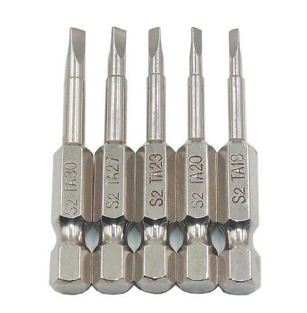 5Pcs/Set Magnetic Triangle Head Screwdriver Bit 1/4 S2 Steel Anti Slip Hex Screw