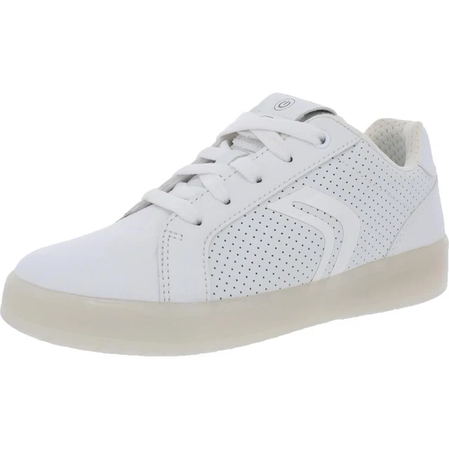 Geox Respira Boys Kommodor White Light-Up Shoes 5.5 Medium (D) Big Kid BHFO 2229