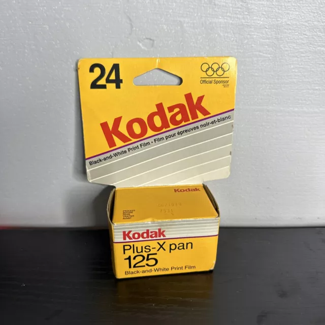 Vintage Kodak Plus-X pan 125 Black and White Print Film 24 Exposures Exp 6/1999