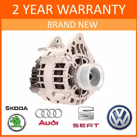 Alternator - VW Volkswagen VW Golf Mk4 1.4 1.6 1.8 1.9 2.0 FSI TDI UPRATED 110A