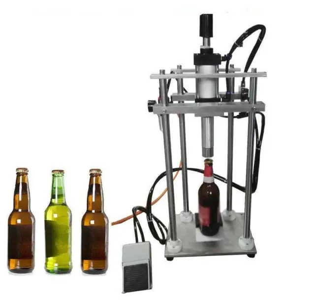 Pneumatic Beer Bottle Capping Machine Crown Capper