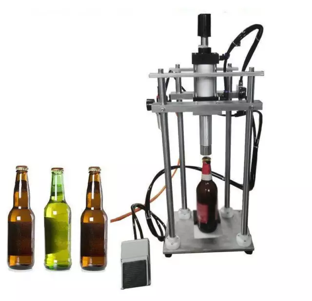 Pneumatic Beer Bottle Capping Machine Crown Capper