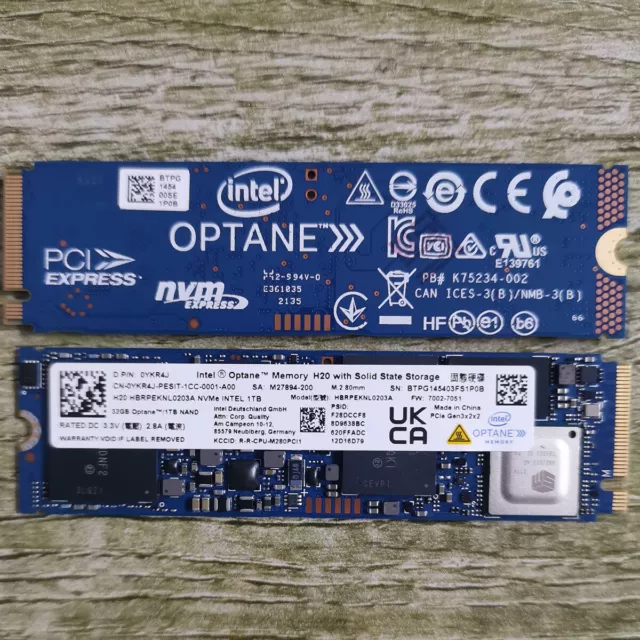 New Intel Optane Memory H20 1TB M.2 2280 NVME SSD 1TB + 32GB cache HBRPEKNL0203A