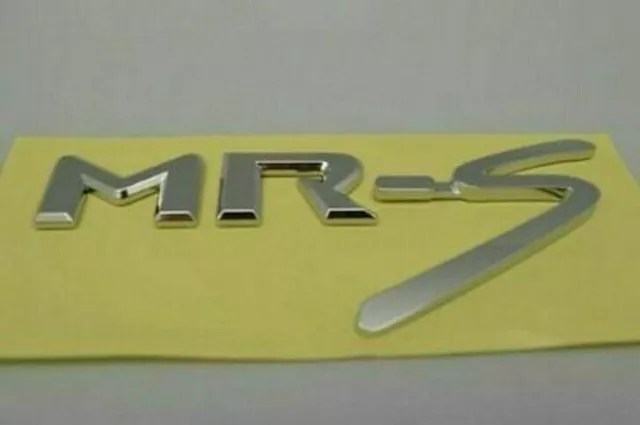 Genuine Toyota MR2 Spyder MRS Rear Emblem Badge Chrome MR-S ZZW30 2