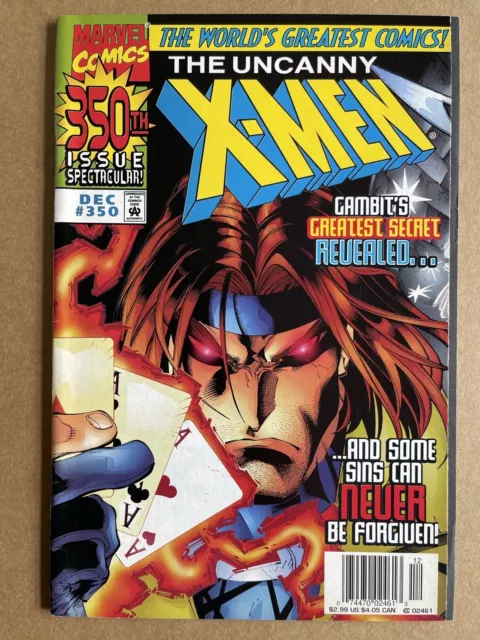 UNCANNY X-MEN #350 Cover B NEWSTAND variant Joe Madureira MARVEL 1990's VF