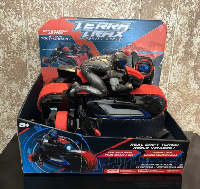 RC Terra Trax Drift Cycle 360 Degree Tight Spins-New Open Box!