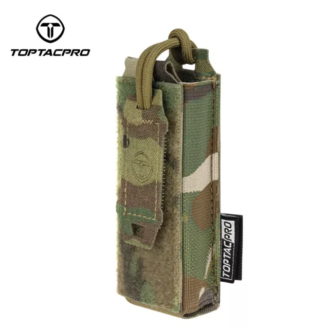 TOPTACPRO Tactical 9mm Mag Pouch Knife Pouch MOLLE Tool Pouch w / Hook Handle MC