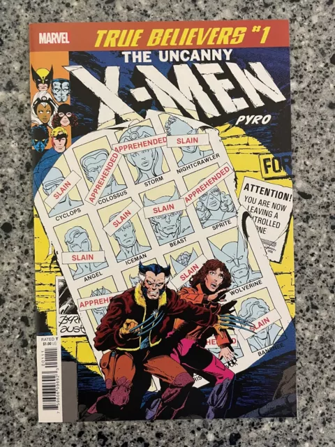 TRUE BELIEVERS #1 THE UNCANNY X-MEN PYRO NM (Marvel 2009)