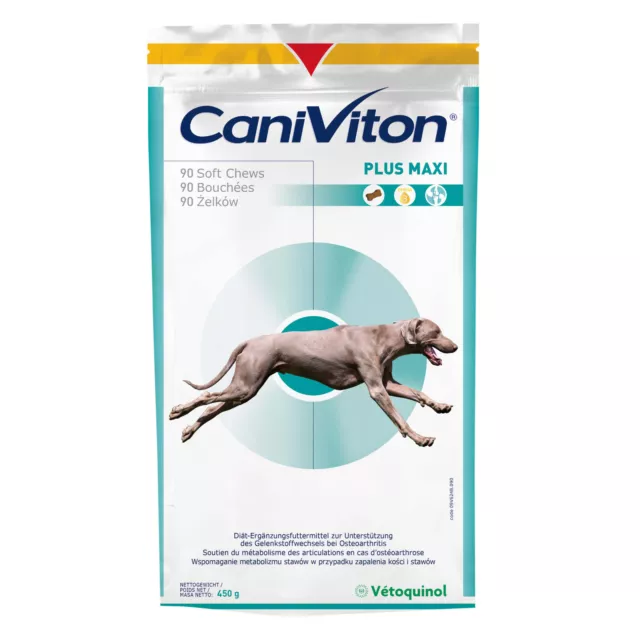 Vetoquinol CANIVITON plus maxi 90 St. op. Gelenkschmerzen lindern 190,89€ / Kg