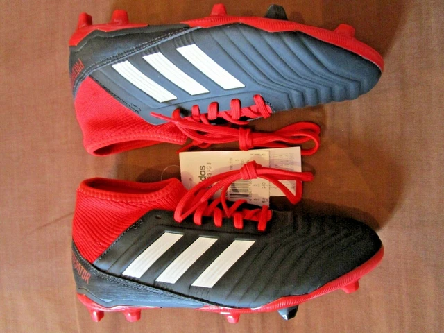 NUOVE SCARPE DA CALCIO NERE ROSSE ADIDAS PREDATOR 18.3 FG CALZINO PELLE UK 4 5 23 24cm EUR 59 32 PicClick IT