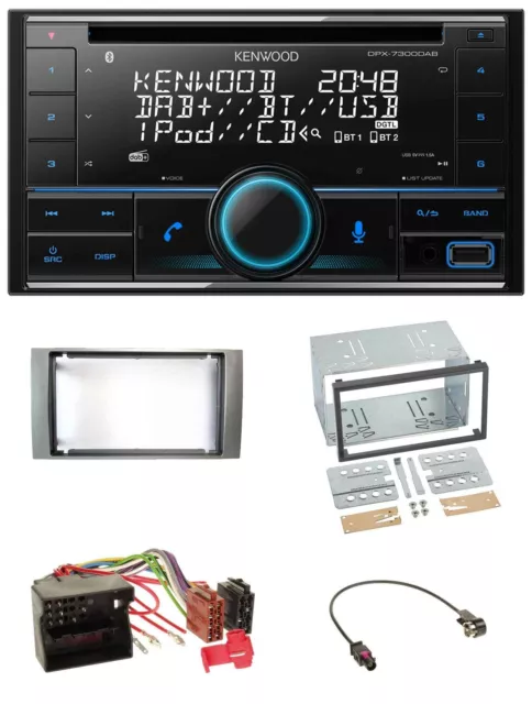 Kenwood CD 2DIN DAB USB MP3 Bluetooth Autoradio für Ford Kuga Fusion Transit 05-