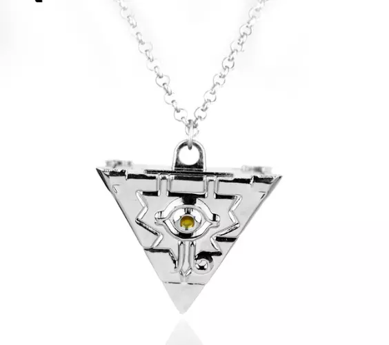 Anime Yu Gi Oh Millenium Puzzle Silver YuGiOh Necklace for