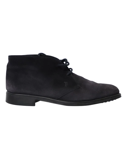 TODS MEN'S NAVY Blue Suede Chukka Boots In Navy Blue (Size: UK6) £459. ...