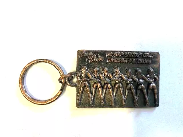 Crazy Girls Riviera Hotel & Casino Las Vegas Keychain No Ifs Ands Or Butts NEW