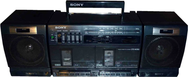 VINTAGE SONY CFS-W350 Radio Cassette-Corder, Boombox $9.95