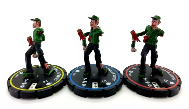 Horrorclix SHAMBLING ZOMBIE 3 PACK #028 #029 #030 BASE SET HEROCLIX RPG Wizkids