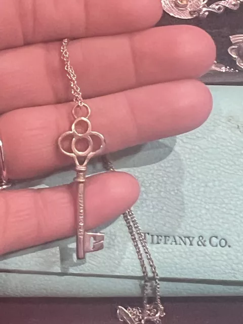 Tiffany crown key necklace clearance