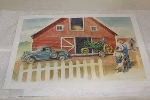 Two Cylinder Club John Deere G Print By Laut Elrod 252 - 400 MINT Condition 1990