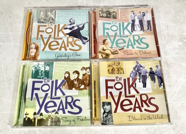 The Folk Years - Time Life CD Set, 8 Total CDs, Cases Have Damage