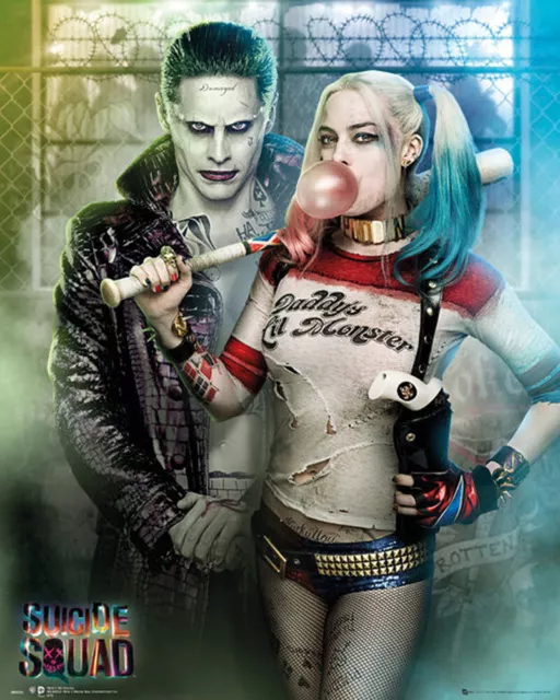 Suicide Squad - Joker And Harley Quinn - Mini Poster Plakat - Größe 40x50 cm