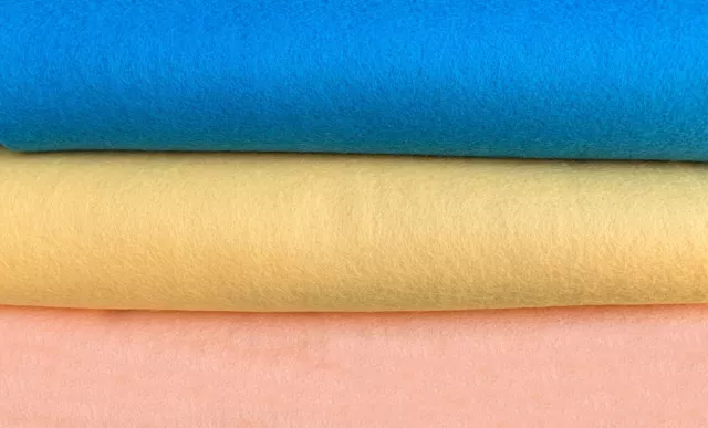 ECO Friendly - CHEMICAL FREE - Wool Blended felt. Viscose/wool, 6 sheets