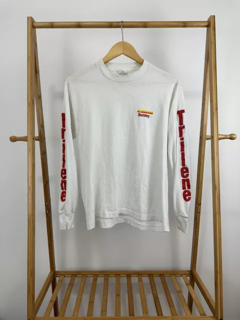 VTG 80s Berkley Trilene Fishing Line Long Sleeve Graphic Thin T-Shirt Size L VTG 80s Berkley Trilene Fishing Line Long Sleeve Graphic Thin T-Shirt Size L