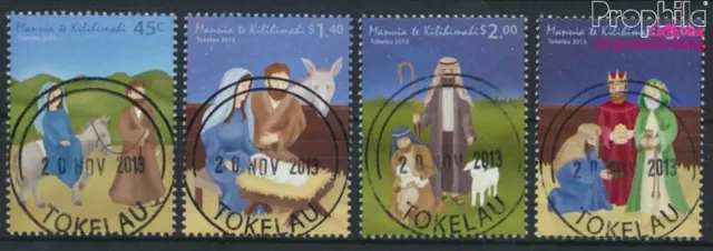 Tokelau 441-444 (complète edition) oblitéré 2013 Noël (9305103