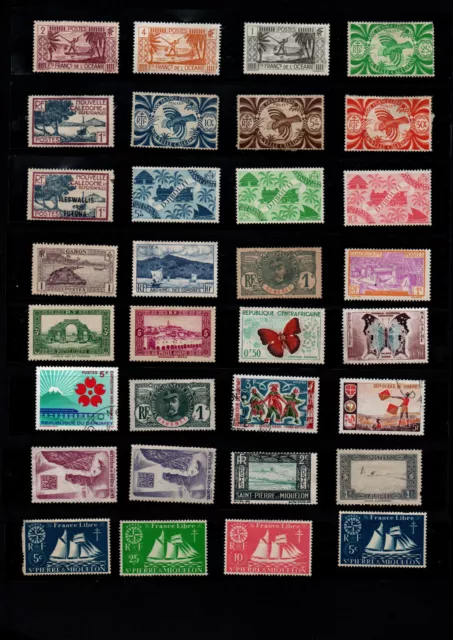 Stamps France  Colonies 85  Different Stamps   Collection /  Mixture / Mix  Used 3