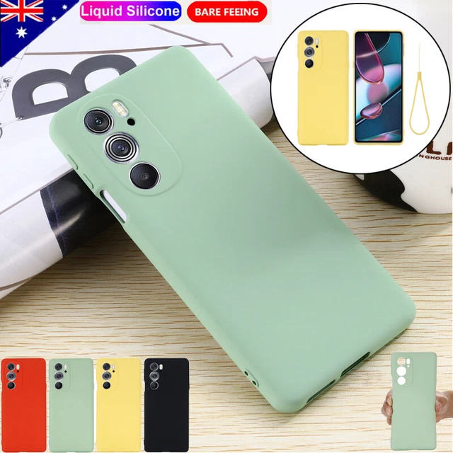 For Moto G7 G8 G82 E32 G50 G22 G62 E7 Edge Liquid Silicone Soft Slim Case Cover