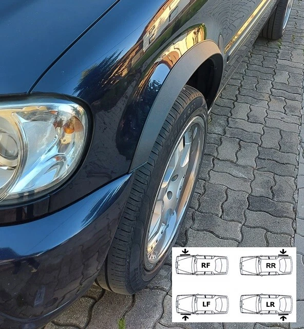 Housses De Rétroviseur Argentées Pour Mercedes Classe M W163 (ML) 1997-2005 - En ABS - Protection Contre Rayures Et Intempéries - 2