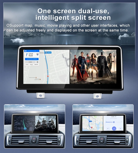 Android 13 Carplay Autoradio Für NBT BMW Series 1/2 F20 F23 GPS Navi 6+64GB WIFI