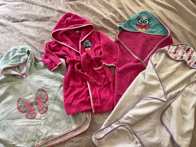 Girl’s Bathrobe Towels Beach Pool Towel 2-5