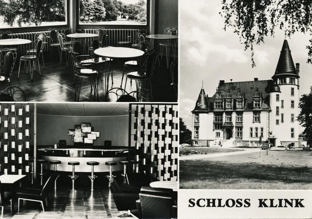 03-015 Ansichtskarte Klink Schloss Erholungsheim & Zweigakademie FDGB  Waren DDR
