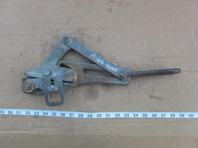 Klein Tools 1656-40BH .53"-.74" 8000 Lbs Cable Wire Grip Puller, Used