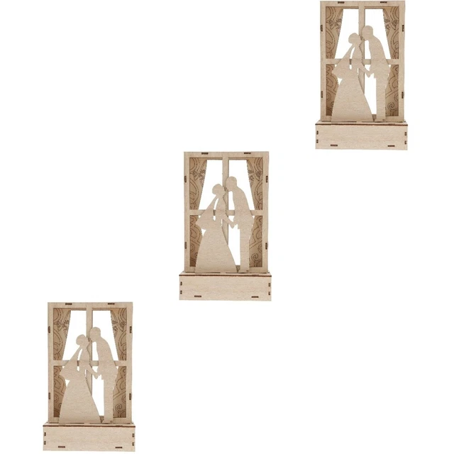 3 PCS DINNER Table Decor Wedding Centerpieces for Tables Night Light £